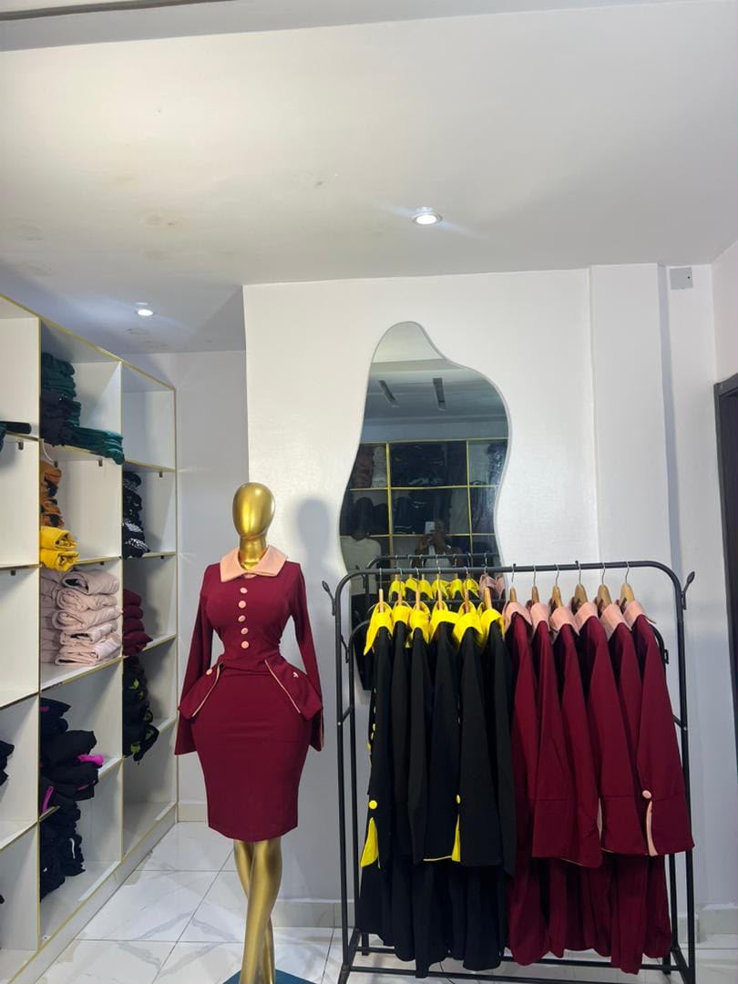 Valeur Collections burgundy corporate dress